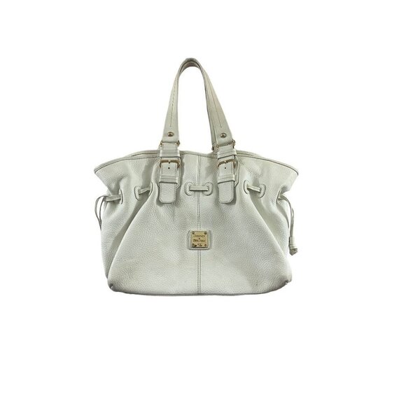 Dooney & Bourke White Pebble Grain Leather Chiara Bag - OS - Picture 1 of 12